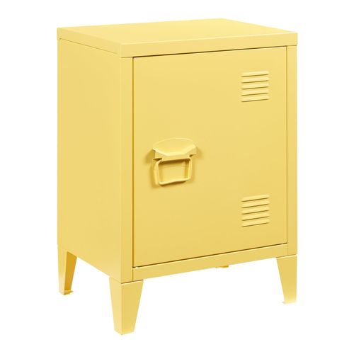 Table De Chevet Table De Nuit Commode Meuble De Rangement En Acier Laminé