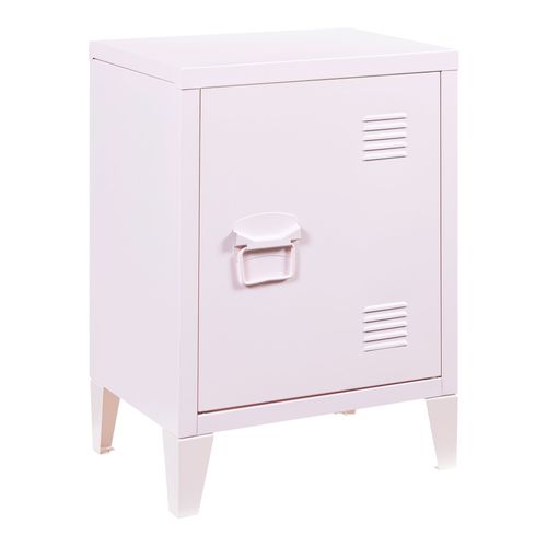 Table De Chevet Table De Nuit Commode Meuble De Rangement En Acier Laminé