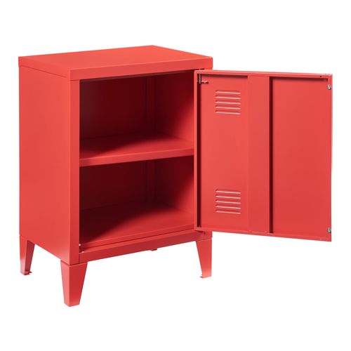 Table De Chevet Table De Nuit Commode Meuble De Rangement 57 X 40 X 30 Cm En Acier