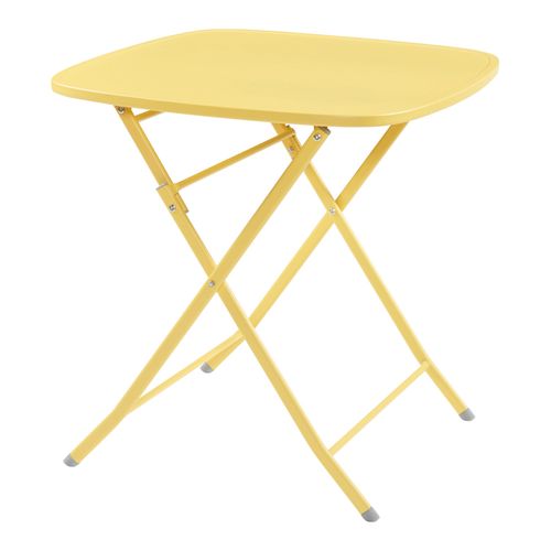 Table De Jardin Pliante 71 X 70 X 70 Cm Jaune 03_0011039