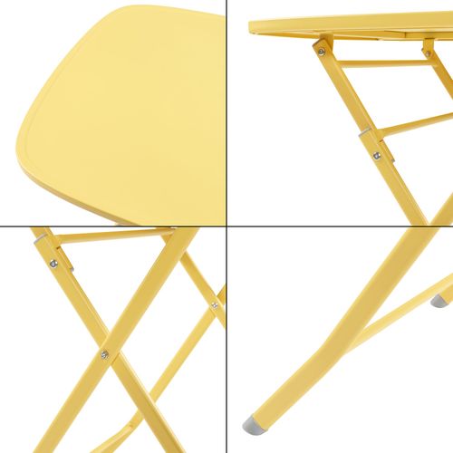 Table De Jardin Pliante 71 X 70 X 70 Cm Jaune 03_0011039