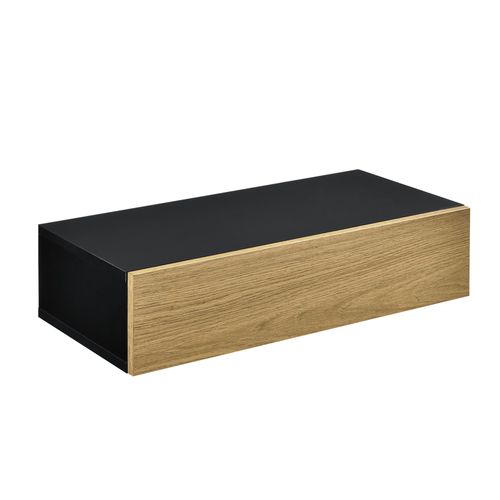 Étagère Murale Avec Comptoir Panneau De Particules 50 Cm Bois Noir 03_0001716