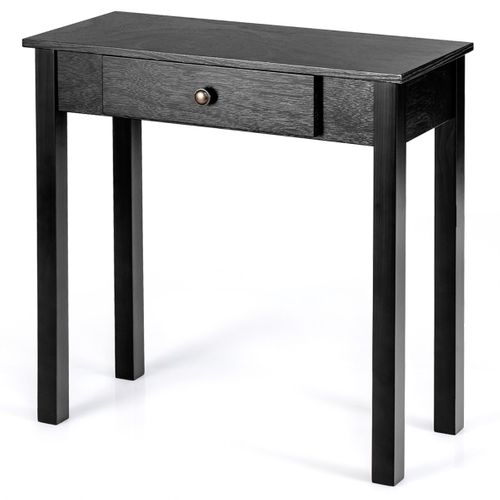 Table Console Multifonctionnelle 71 X 30 X 71 Cm Avec Tiroir Pratique Et Design Rétro