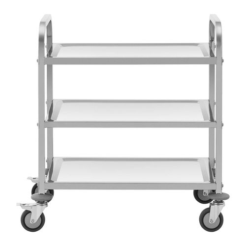 Chariot De Service 3 Plateaux 69 X 34 X 3 Cm 81 Kg Acier Inoxydable Professionnel 14_