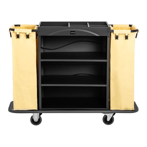 Chariot De Service Pour Hôtel 150 Kg 2 Sacs à Linge Professionnel 14_0005053