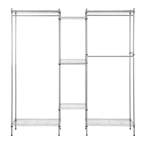 Portant à Vêtements 190 X 45 X 195 Cm 210 Kg Portant à Vêtements Solide Porte-vêtemen