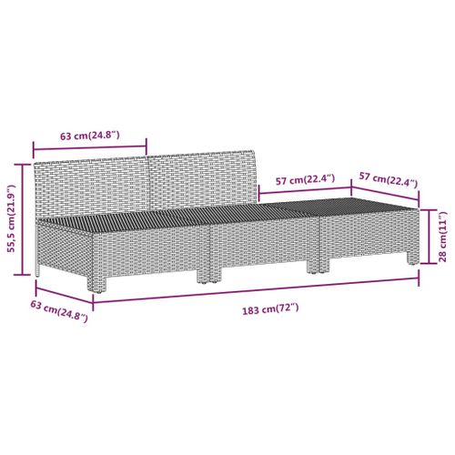 Salon De Jardin Meuble D'extérieur Ensemble De Mobilier 7 Pièces Avec Coussins Gris R
