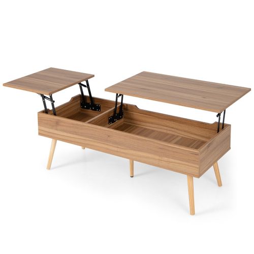 Table Basse Relevable Avec Rangement 110 X 49 X 42 Cm Confort Assise Ergonomique