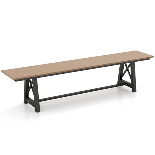 Banc D'extérieur Pour 3 à 4 Personnes 183 X 35 X 41,5 Cm Design Moderne Confortable