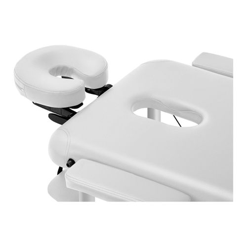 Table De Massage Cadre Aluminium Revêtement Pvc Pliante Blanche 14_0003637