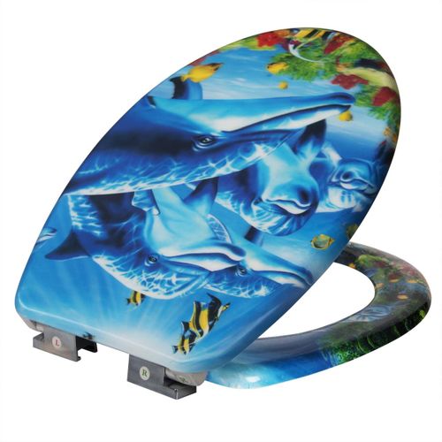 Siège De Toilette Abattant Duroplast Avec Abaissement Automatique Du Dauphin 19_00006