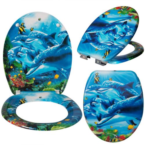 Siège De Toilette Abattant Duroplast Avec Abaissement Automatique Du Dauphin 19_00006