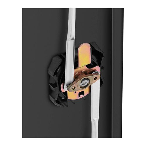 Armoire Bureau Verrouillable 57 X 21 X 110 Cm Acier Noir 14_0006030