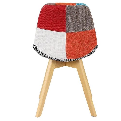 Chaises De Salle à Manger En Lin Multicolore 19_0000128