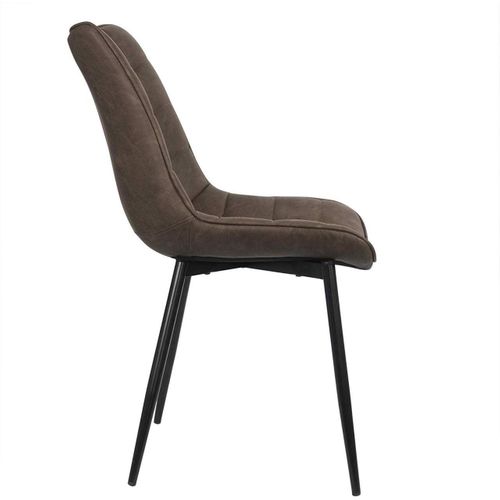 Chaises De Cuisine En Synthétique 2 Pièces Marron 19_0000413