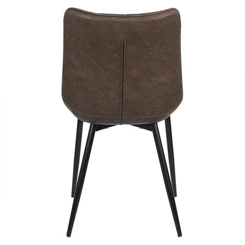 Chaises De Cuisine En Synthétique 2 Pièces Marron 19_0000413
