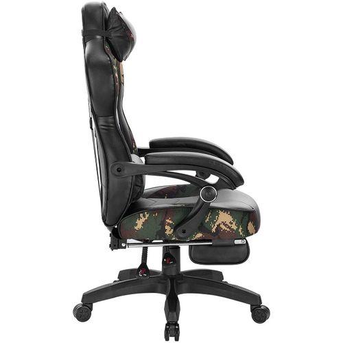 Fauteuils De Bureau Sport Chaise De Jeu Avec Appui-tête Coussin Lombaire Et Repose-pi