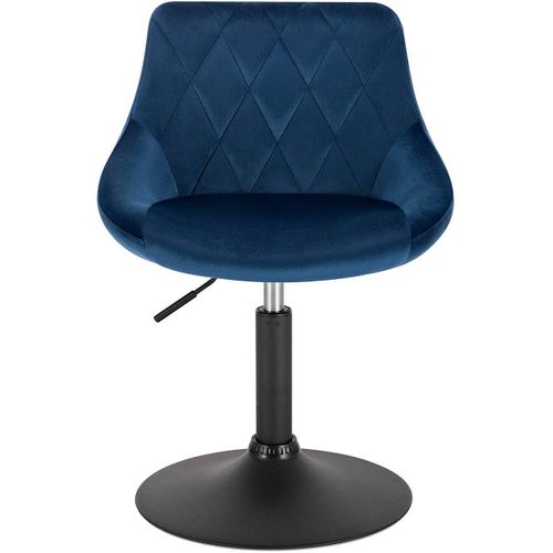 Lot De 2 Tabourets De Bar En Velours Bleu 19_0000248