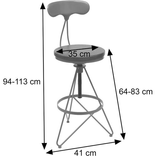 Lot De 2 Tabourets De Bar Chaise Haute Avec Repose-pieds Rotatif Réglable En Hauteur Design