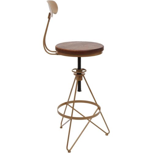 Lot De 2 Tabourets De Bar Chaise Haute Avec Repose-pieds Rotatif Réglable En Hauteur Design