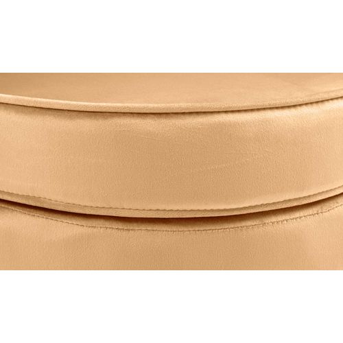 Fauteuil Lounge Chaise De Chaise Rembourrée Avec Coutures Décoratives Revêtement En Velours Jaune