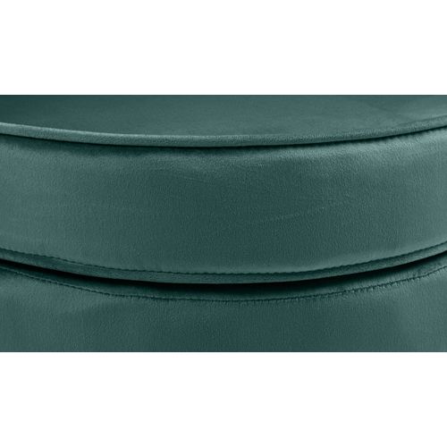 Fauteuil Lounge Chaise De Chaise Rembourrée Avec Coutures Décoratives Revêtement En Velours Vert E