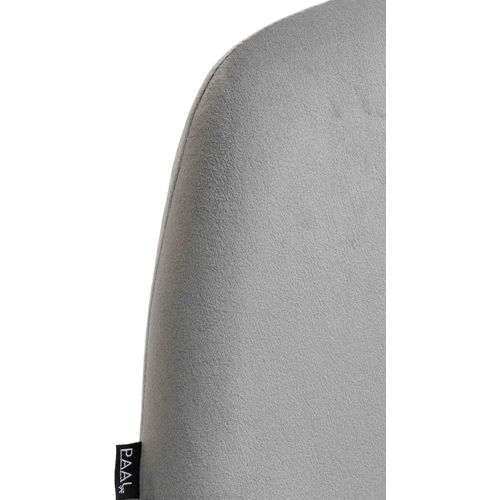 Lot De 2 Tabourets De Bar Repose-pieds Intégré Revêtement Velours Gris Structure En Métal Doré Tdb