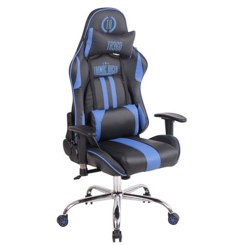 Fauteuil De Bureau Gamer Design Sportif Fonction De Massage Chauffant Avec Coussins En Pvc Noir