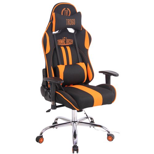 Fauteuil De Bureau Gamer Design Sportif Fonction De Massage Chauffant Avec Coussins En Tissu Noir