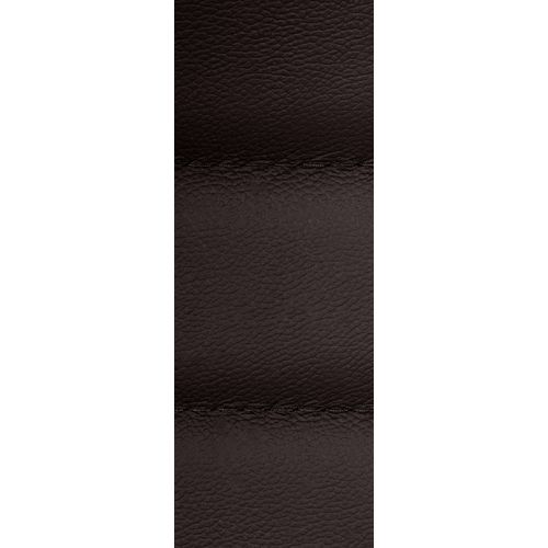 Fauteuil De Bureau En Cuir Véritable Couleur Café Surpiqûre Horizontale Et Pieds Métal Chromé 10_0