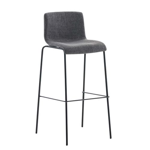 Tabouret De Bar Classique X1 Avec Repose-pieds Et Quatre Pieds Stable En Métal Noir