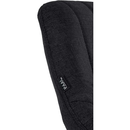 Tabouret De Bar X1 Avec Repose-pieds Pivotant Et Réglable En Tissu Noir Et Métal 10_0005220