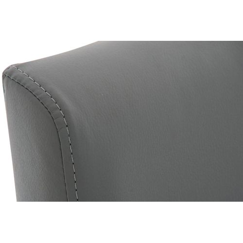 Tabouret De Bar X1 Design Moderne Support En Acier Inoxydable Assise En Pvc Gris 10_0005320