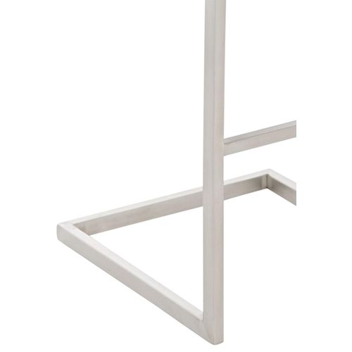 Tabouret De Bar X1 Design Moderne Support En Acier Inoxydable Assise En Pvc Gris 10_0005320