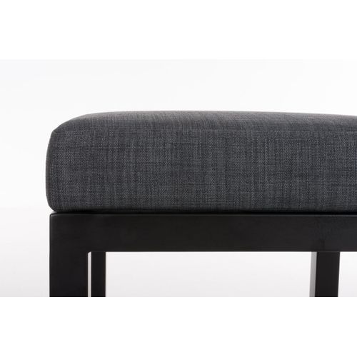 Tabouret De Bar X1 Avec Repose-pieds Design Simple Hauteur D'assise 80 Cm En Tissu Gris Foncé