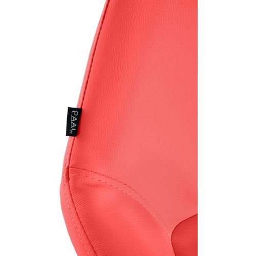 Lot De 2 Tabourets De Bar Repose-pieds En Forme D'arc En Métal Doré Assise En Pvc Rouge Tdb10799