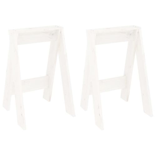 Tabouret Assise Siège De Cuisine Design Simple 40 X 40 X 60 Cm Bois De Pin Blanc Dec026404