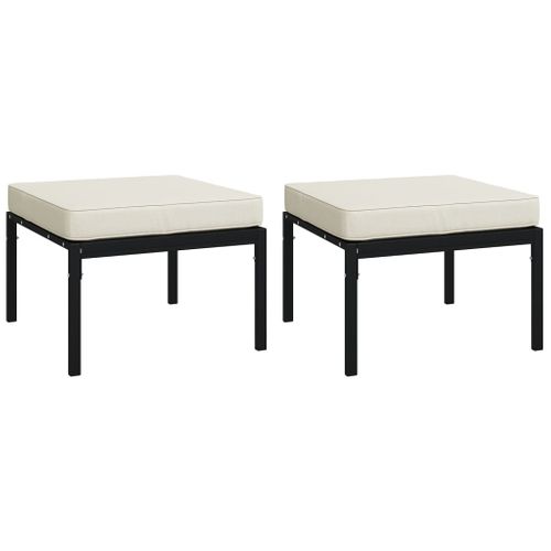 Salon De Jardin Meuble D'extérieur Ensemble De Mobilier 6 Pièces Avec Coussins Sable