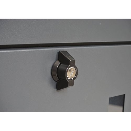 Boîte Aux Lettres Verrouillable Thermolaquée 52x44x25 Cm Anthracite-noir 04_0005901