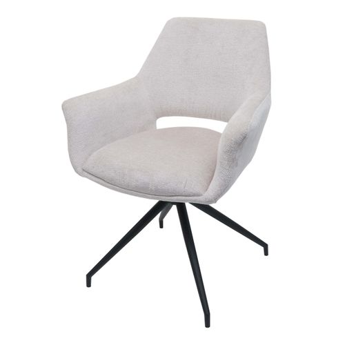 Chaise De Salle à Manger X1 Rembourrée Avec Accoudoirs Pivotante Avec Fonction De Retour Automatiq