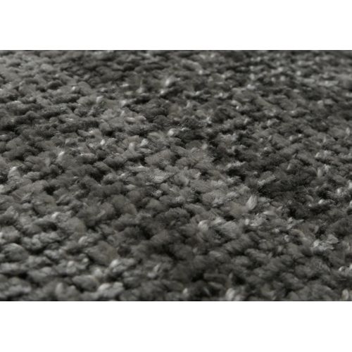 Chaise De Salle à Manger Avec Accoudoir Rotative En Tissu Chenille Gris Foncé Et Cadre Trépied 04_