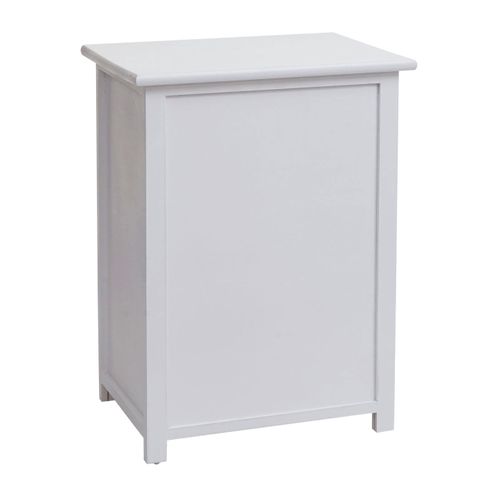 Commode Polyvalente Armoire Avec Tiroir 55x39,5x28,5 Cm Polyrotin Marron Bois Blanc 04_0006503