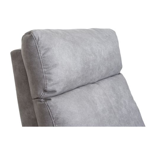 Fauteuil TV Relaxation Fonction Bascule Siège Rotatif En Tissu Gris Clair 04_0006873
