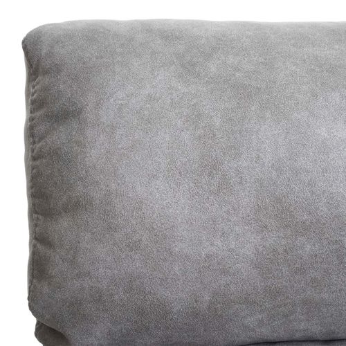 Fauteuil TV Relaxation Fonction Bascule Siège Rotatif En Tissu Gris Clair 04_0006873