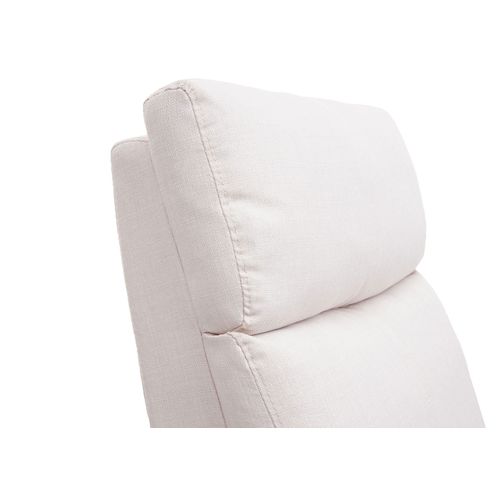 Fauteuil TV Relaxation Fonction Inclinable Réglable En Tissu Crème 04_0006877