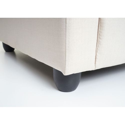 Fauteuil TV Relaxation Fonction Inclinable Réglable En Tissu Crème 04_0006877