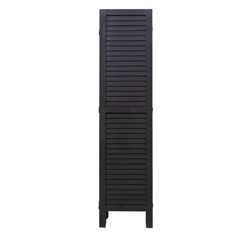 Paravent Cloison Brise-vue 6 Panneaux Aspect Vieilli 170 X 240 Cm En Bois Anthracite 04_0008053