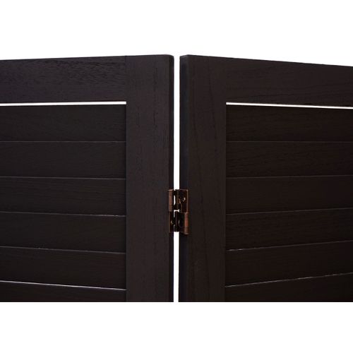 Paravent Cloison Brise-vue 6 Panneaux Aspect Vieilli 170 X 240 Cm En Bois Anthracite 04_0008053
