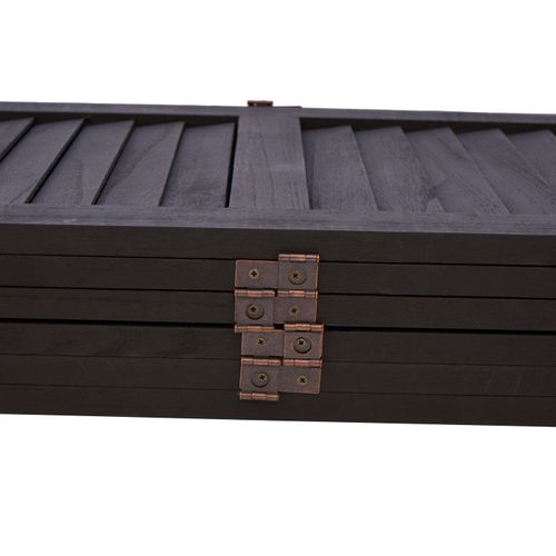 Paravent Cloison Brise-vue 6 Panneaux Aspect Vieilli 170 X 240 Cm En Bois Anthracite 04_0008053