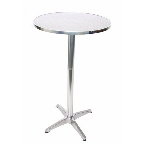 Table De Bar En Aluminium Table De Bistro Sur Pied En Aluminium Réglable En Hauteur 70/110 Cm